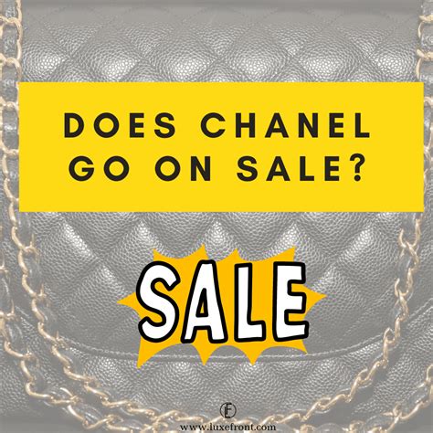 when does chanel have a sale|Chanel sale outlet.